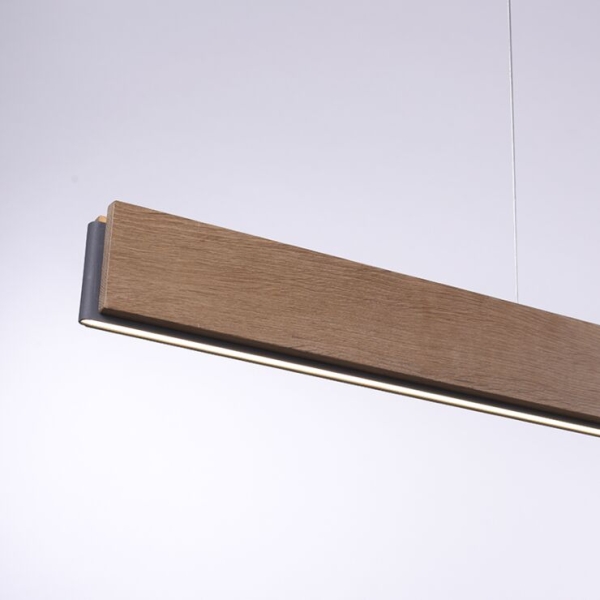 Hanglamp bruin 121 cm incl. Led met afstandsbediening - ajdin