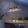 Hanglamp hout 120 cm incl. LED met afstandsbediening - Ajdin