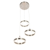 Hanglamp staal rond incl. Led 3-staps dimbaar 3-lichts - lyani