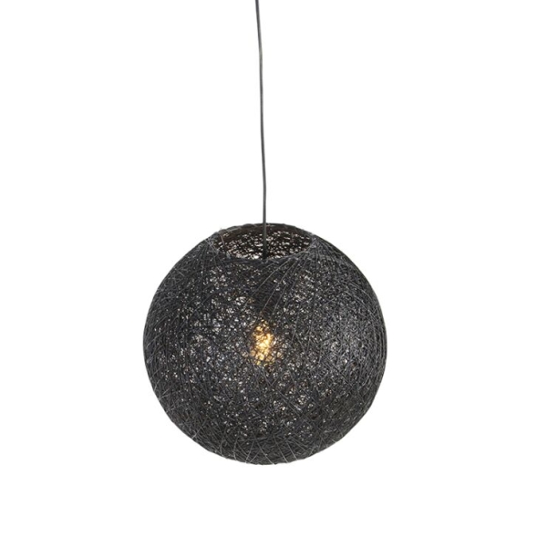Hanglamp zwart 45 cm - corda
