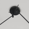 Hanglamp zwart met kap 35 cm grijs verstelbaar 2-lichts - blitz