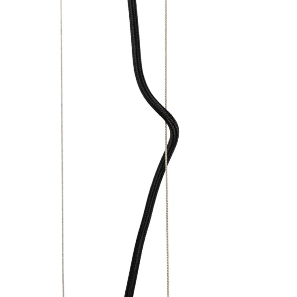 Hanglamp zwart met rek incl. Led 3-staps dimbaar - cage rack
