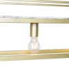 Industriële hanglamp goud met marmer en rek 4-lichts - cage rack