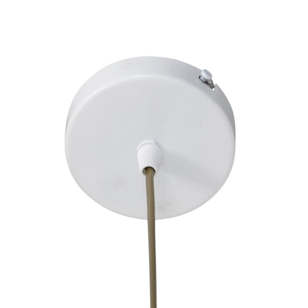 Industriële hanglamp wit met goud 35 cm - magna eco