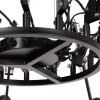 Industriële hanglamp zwart 16-lichts verstelbaar - hobby spinne
