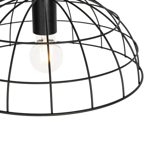 Industriële hanglamp zwart 2-lichts - hanze