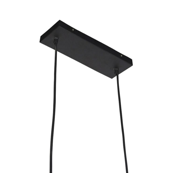 Industriële hanglamp zwart 3-lichts - carcass