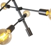 Industriële hanglamp zwart 6-lichts - sydney