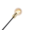 Industriële hanglamp zwart en goud 78 cm 6-lichts - sydney
