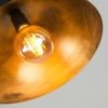 Industriële hanglamp zwart met goud 35 cm - magna eco