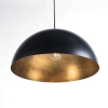 Industriële hanglamp zwart met goud 50 cm - magna eco
