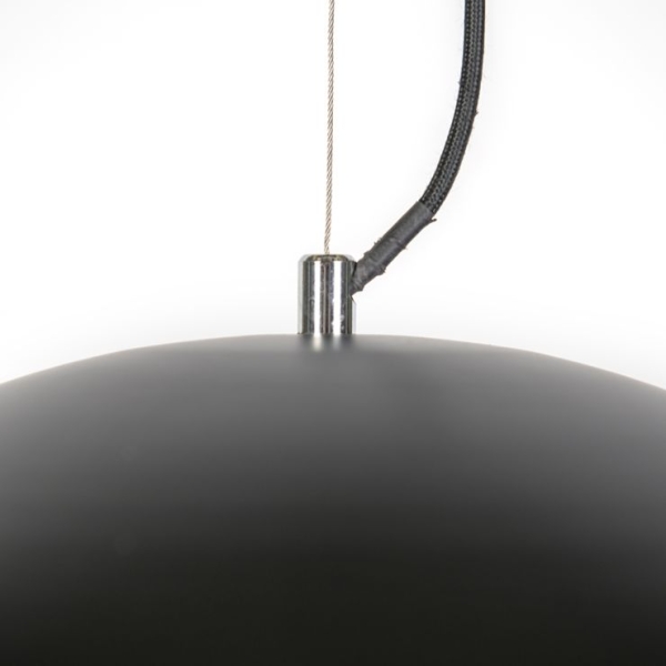 Industriële hanglamp zwart met goud 50 cm - magna eglip