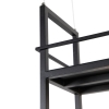 Industriële hanglamp zwart met rek large 4-lichts - cage rack