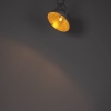 Industriele plafondlamp wit met goud kantelbaar magna 14