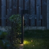 Industriële staande buitenlamp donkergrijs 65 cm ip44 - baleno