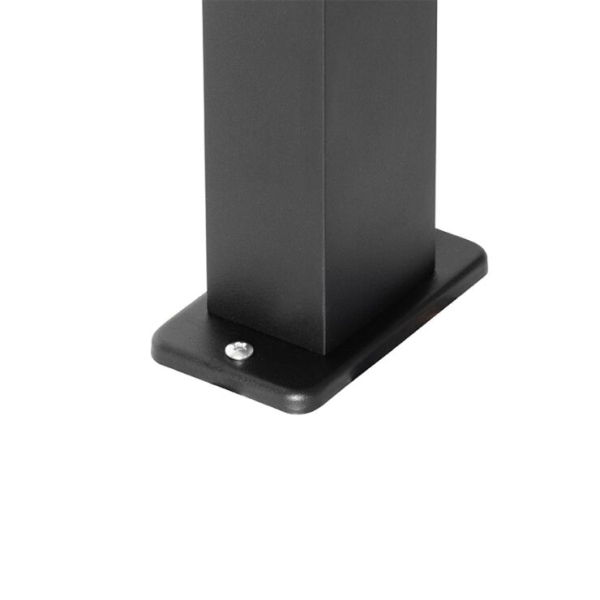 Industriële staande buitenlamp zwart 35 cm ip44 - baleno