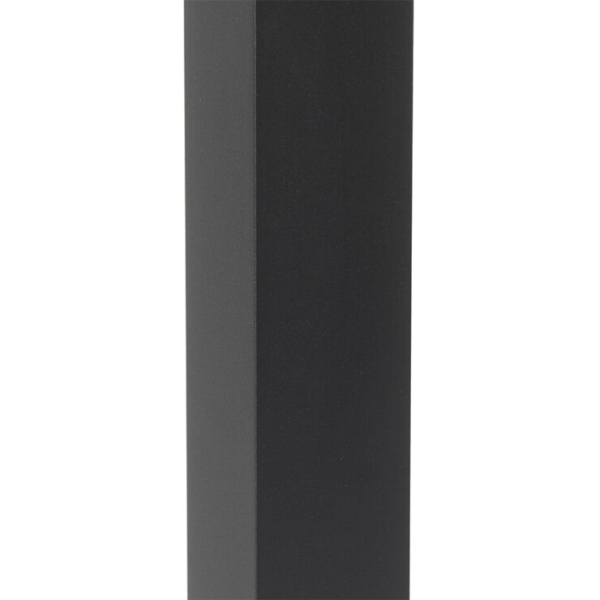 Industriële staande buitenlamp zwart 65 cm ip44 - baleno