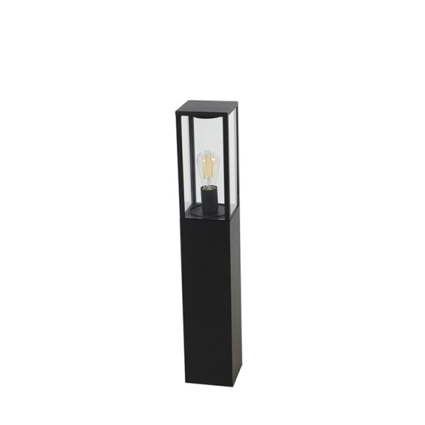 Industriële staande buitenlamp zwart 80 cm ip44 - charlois