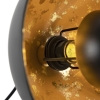 Industriële tafellamp zwart met gouden binnenkant - magna eglip