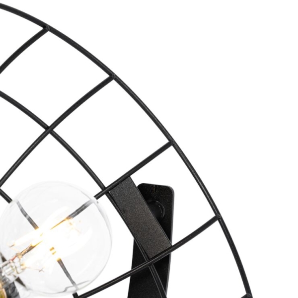 Industriële tripod tafellamp zwart verstelbaar - hanze