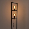 Industriële vloerlamp 2-lichts zwart - simple cage 2