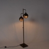 Industriële vloerlamp brons 2-lichts - haicha