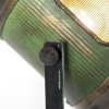 Industriële vloerlamp brons met groen 140 cm - byron