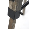 Industriële vloerlamp tripod hout met studiospot - braha