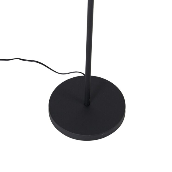 Industriële vloerlamp zwart 2-lichts - suplux