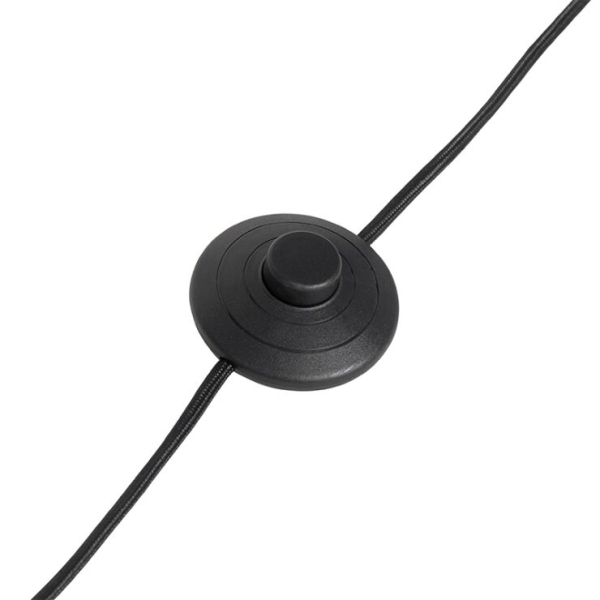 Industriële vloerlamp zwart 23 cm - margarita