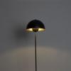 Industriële vloerlamp zwart met goud 160 cm - magnax