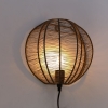 Industriële wandlamp brons met zwart - dong