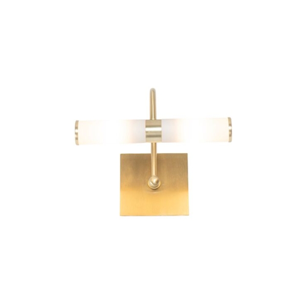 Klassieke badkamer wandlamp goud ip44 2-lichts - bath arc