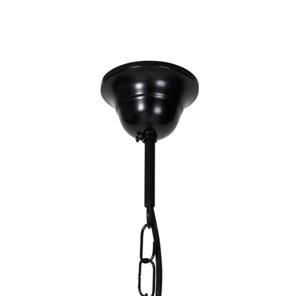 Klassieke kroonluchter zwart 8-lichts - giuseppe