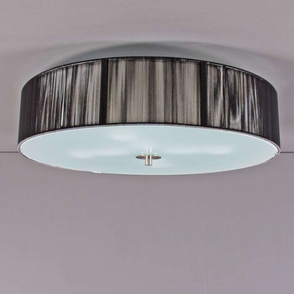 Klassieke plafondlamp antraciet 50 cm - rope