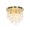 Klassieke plafondlamp goud met glas - Medusa