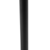 Klassieke tafellamp zwart met zwarte kap 32 cm - simplo