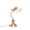 Klassieke tafellamp/notarislamp brons - banker