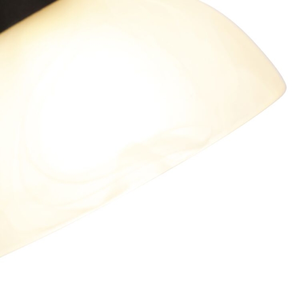 Klassieke vloerlamp bruin met leeslamp - dallas