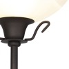 Klassieke vloerlamp bruin met leeslamp - dallas