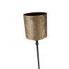 Klassieke vloerlamp zwart met kap bruin 40 cm - classico