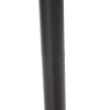 Klassieke vloerlamp zwart met kap grijs 40 cm - classico