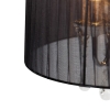 Kroonluchter chroom met zwart 80 cm 6-lichts - ann-kathrin
