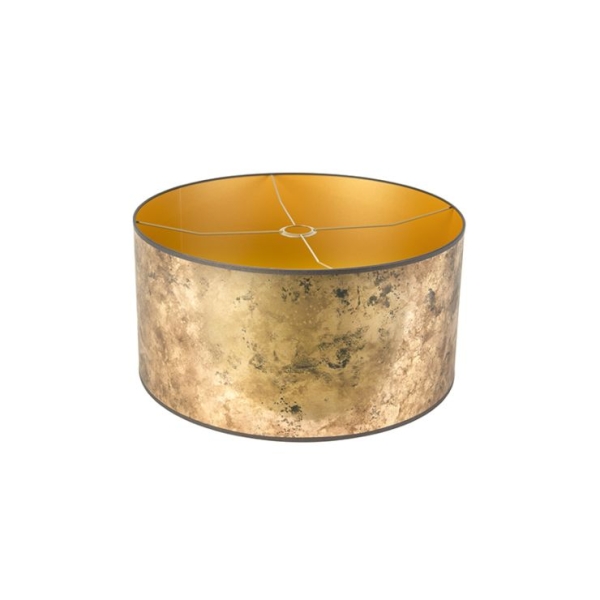Lampenkap brons 50/50/25 met gouden binnenkant