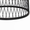 Landelijke buiten hanglamp zwart rotan 40 cm - calamus