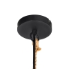 Landelijke buiten hanglamp zwart rotan 40 cm - calamus