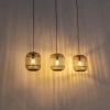 Landelijke hanglamp rotan 3-lichts - manila