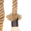 Landelijke hanglamp van touw 2-lichts - ropa