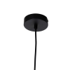 Landelijke hanglamp zwart met beige kap 50 cm - combi 1