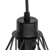 Landelijke hanglamp zwart met hout 6-lichts - chon